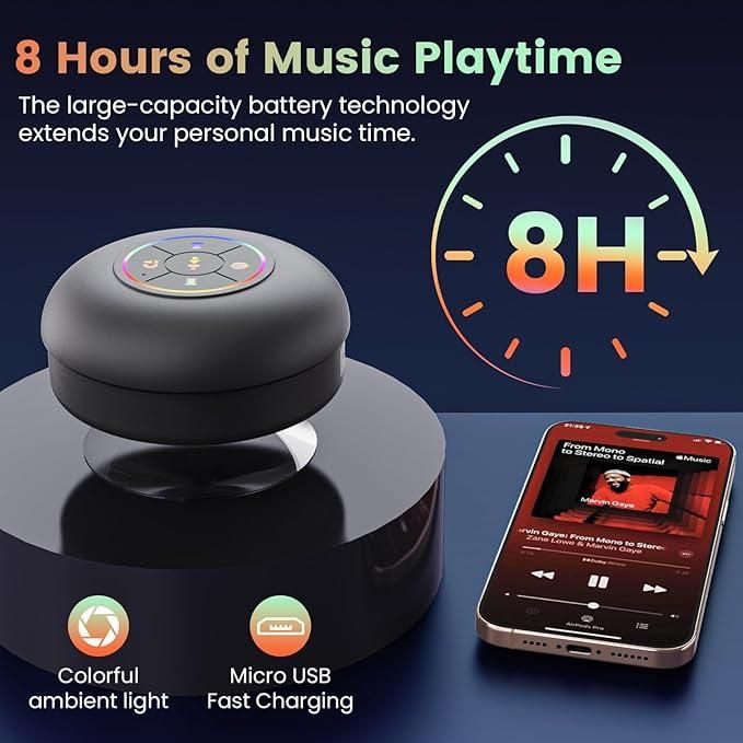 Shower Bluetooth Speaker – Waterproof & Wall-Mountable